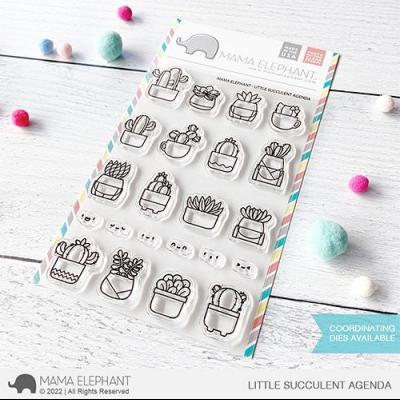 Mama Elephant Clear Stamps - Little Succulent Agenda